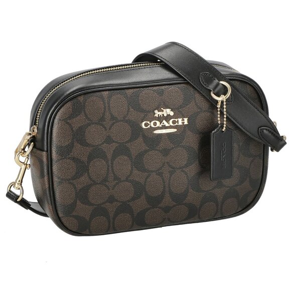 Coach Jamie Camera Bag In Signature Canvas CA547 Brown Black - Picture 5 of 5